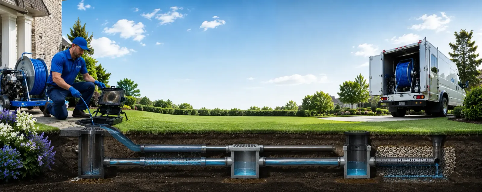 Outdoor drain cleaning information for Murchison, TX